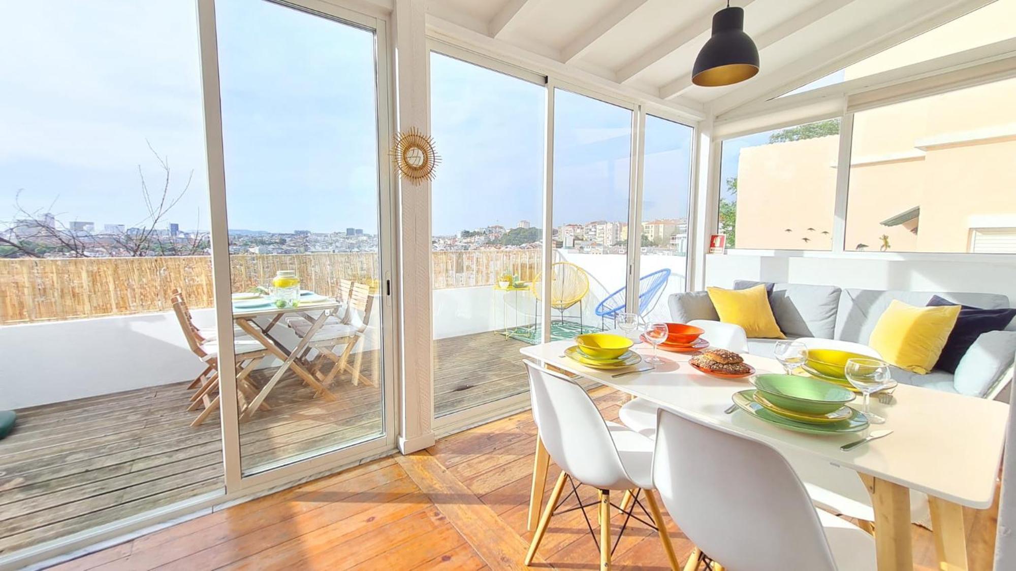 Happy Stay Lisbon - Suite With A View, Private Terrace & Ac Dış mekan fotoğraf